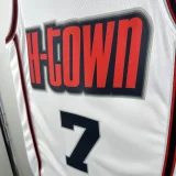 24-25 ROCKETS DURANT #7 White City Edition Top Quality Hot Pressing NBA Jersey