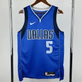 22-23 Dallas Mavericks RUSSELL #5 Blue Top Quality Hot Pressing NBA Jersey