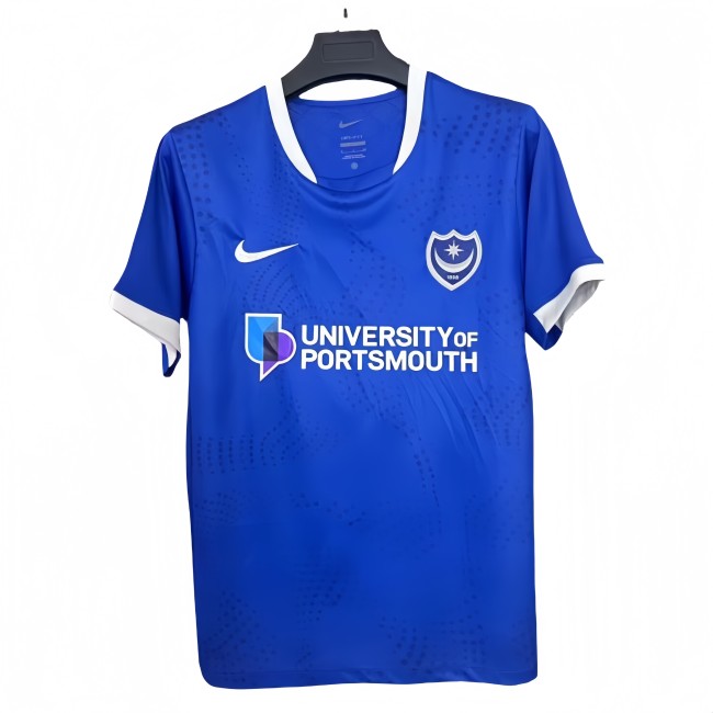 2025-26 Mens Portsmouth Home blue Fans Soccer Jersey