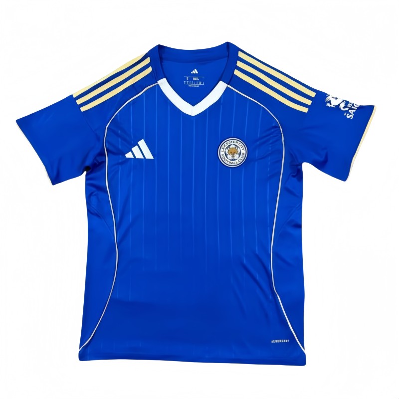 2025-26 Mens Leicester City home blue soccer Jersey