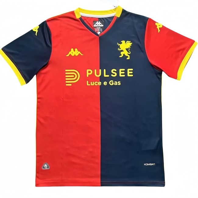 2025-26 Mens Genoa Home Fans Soccer Jersey