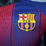 2025-26  Mens Barcelona home Player version soccer jersey