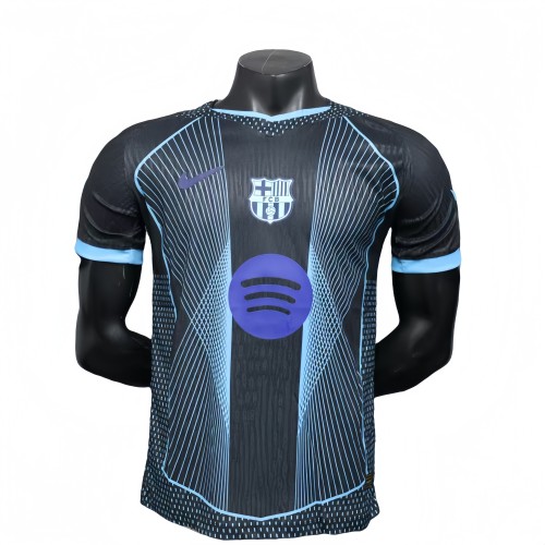 2025-26  Mens Barcelona Special Edition black Player version soccer jersey