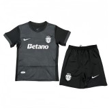 2025-26 Kids Sporting Lisbon Third away black Soccer Jersey