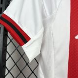 2025-26 Kids  Ajax home red white soccer  jersey