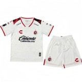 2025-26 Kids  Tijuana Away wihte Soccer Jersey
