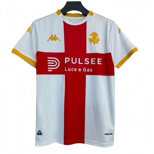 2025-26 Mens Genoa Away white  Soccer Jersey