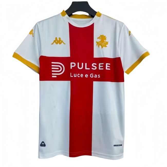 2025-26 Mens Genoa Away white  Soccer Jersey