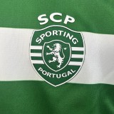 2025-26 Kids Sporting Lisbon  home  Soccer Jersey