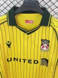 2025-26 Mens Wrexham FC away yellow soccer jersey
