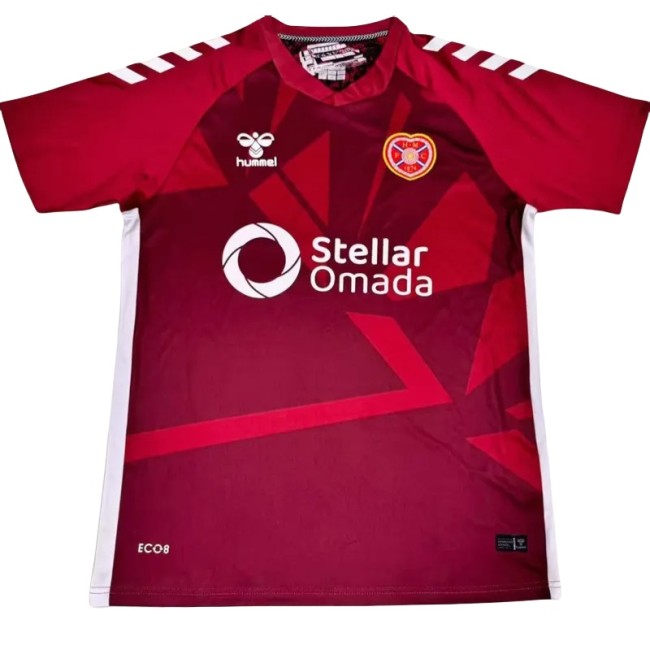 2025-26 Mens  Heart Home red Fans Soccer Jersey
