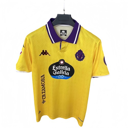 2025-26 Mens  Valladolid Third away yellow  soccer jersey