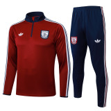 2025/26 Kids New   Arsenal red Half-pull Training suit