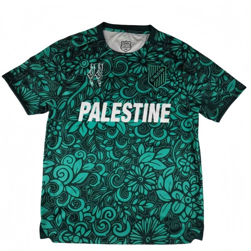 2025-26  Mens Palestine black green Soccer Jersey