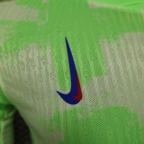 2025-26 Mens Barcelona green Long Sleeve Player version  soccer jersey