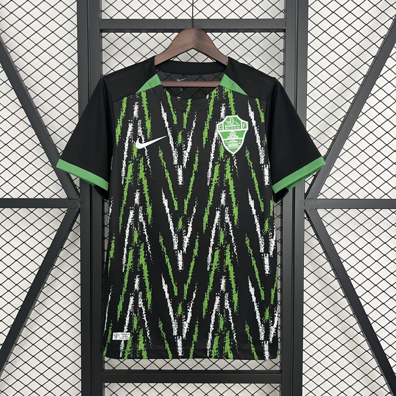 2025-26 Mens Elche CF away black  soccer jersey