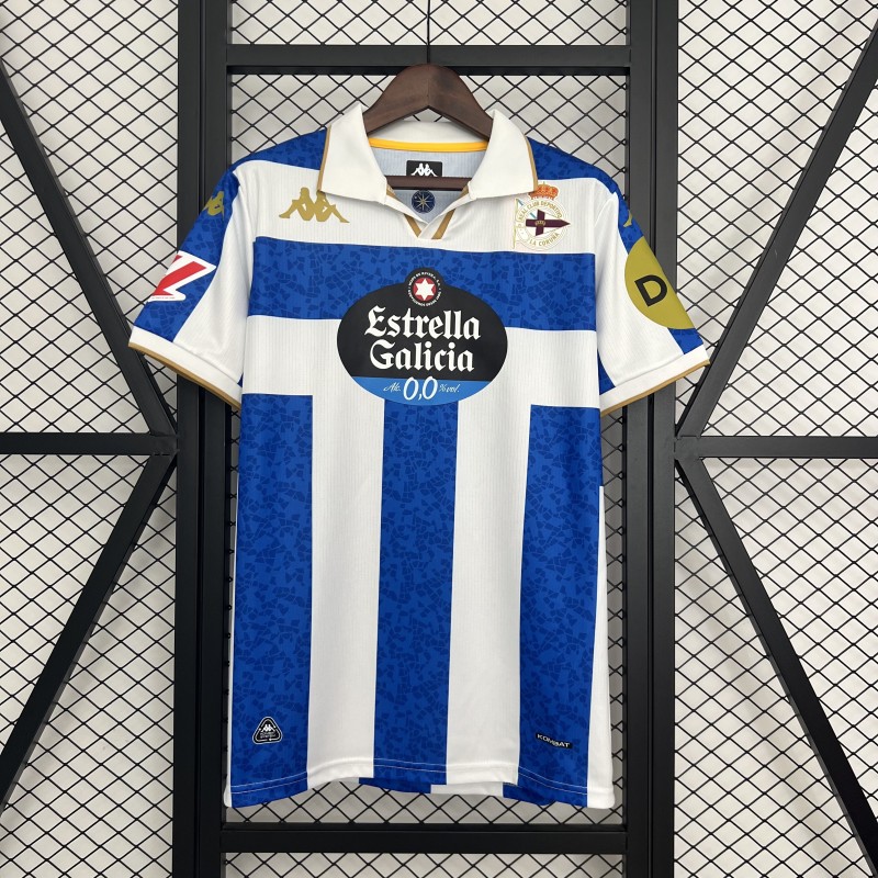2025-26 Men‘s Deportivo La Coruna home soccer Jersey