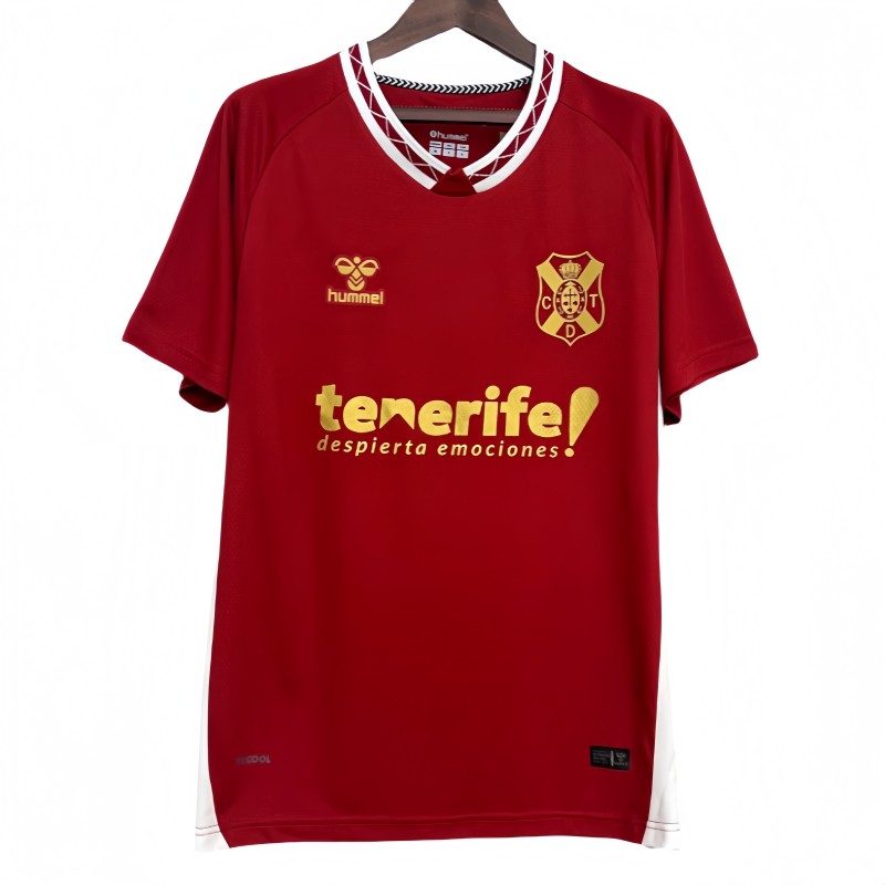 2025-26 Mens CD Tenerife away red soccer Jersey