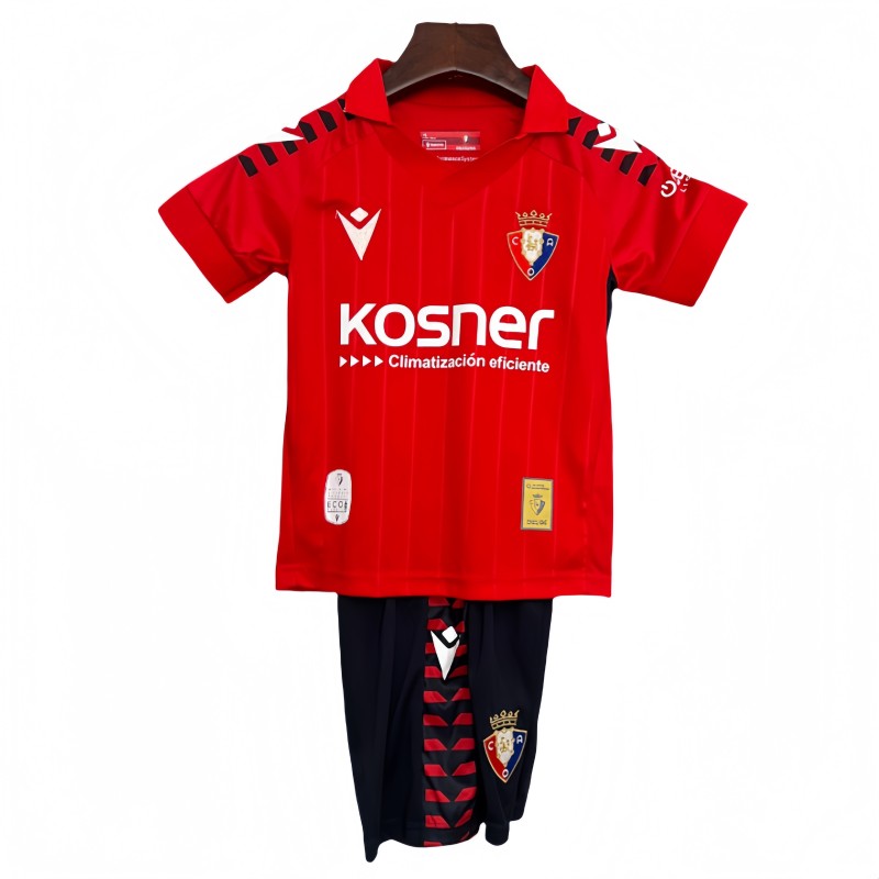2025-26 KIDS Osasuna home red soccer Jerseys