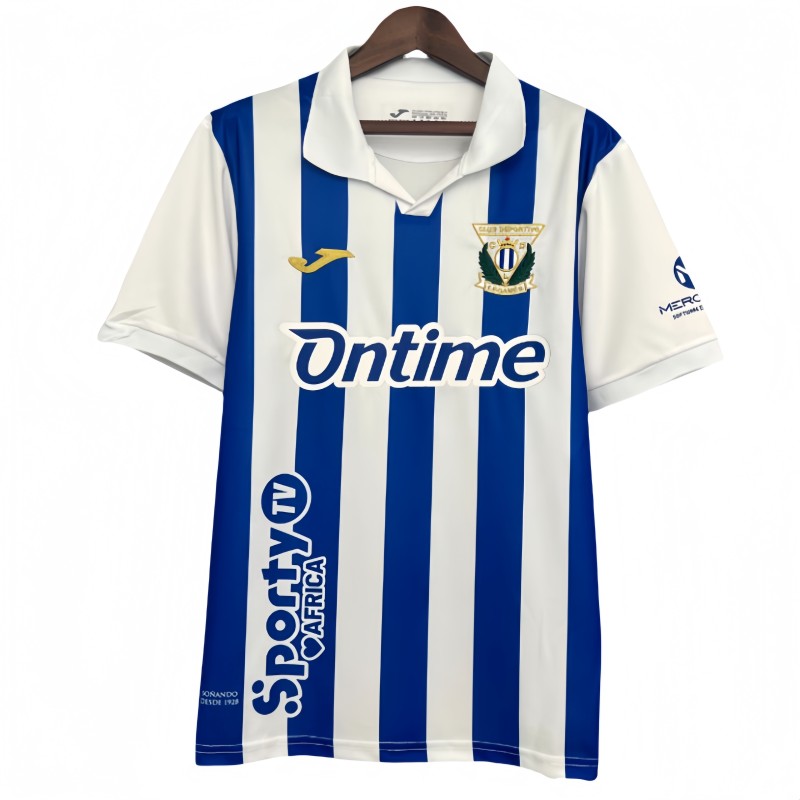 2025-26 Mens Leganes home blue and white new soccer jersey
