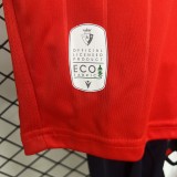 2025-26 KIDS Osasuna home red soccer Jerseys