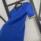 2025-26 Mens  AS Monaco away  blue soccer Jersey