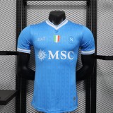 2025/26 Mens Napoli home blue  Player version soccer jersey