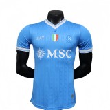 2025/26 Mens Napoli home blue  Player version soccer jersey