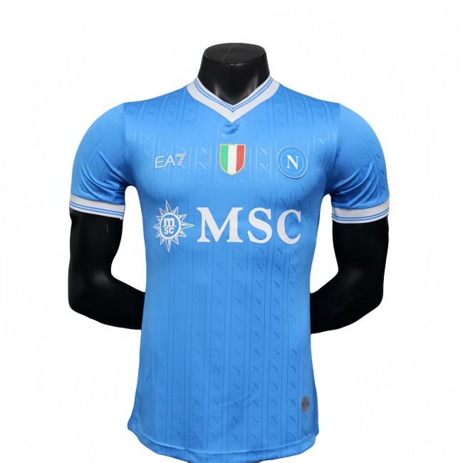 2025/26 Mens Napoli home blue  Player version soccer jersey