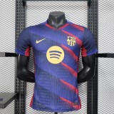 2025-26 Mens Barcelona Special Edition blue Player version soccer Jersey