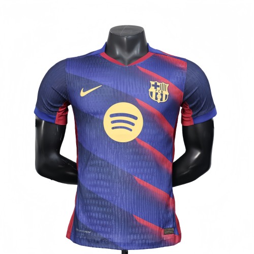 2025-26 Mens Barcelona Special Edition blue Player version soccer Jersey