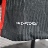 2025-26 Mens Barcelona away black Long Sleeve Player version  soccer jersey