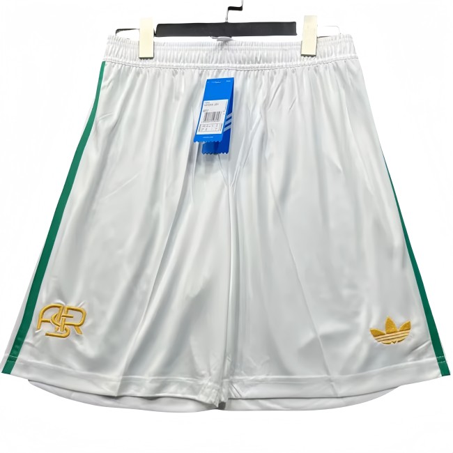 2025-26 Mens Roma Third away white Shorts Pants