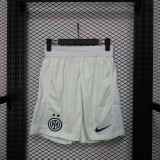 2025-26 Mens Inter Milan away white Player version Shorts Pants