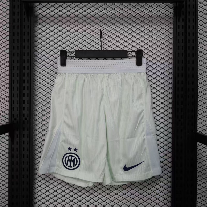2025-26 Mens Inter Milan away white Player version Shorts Pants