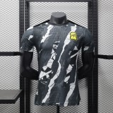 2025-26 Mens Ittihad Player Pre match  black  soccer  jersey
