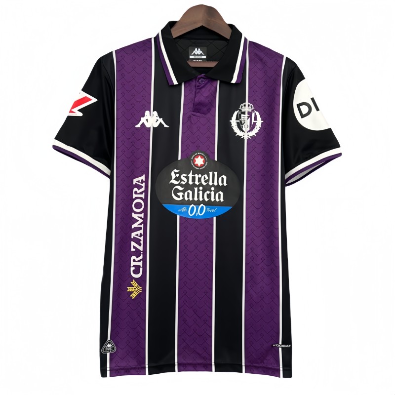 2025-26 Mens  Valladolid away Purple black soccer jersey