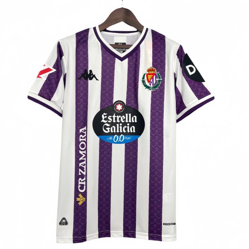 2025-26 Mens  Valladolid  home Purple White soccer jersey