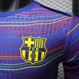 2025-26  Mens Barcelona Pre match  blue Player version soccer jersey