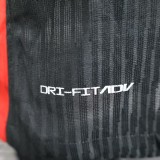 2025-26 Mens Barcelona away black advertisement Player version soccer Jersey