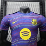 2025-26  Mens Barcelona Pre match  blue Player version soccer jersey