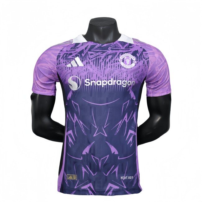 2025-26 Mens Manchester United  Purple Player version soccer Jersey