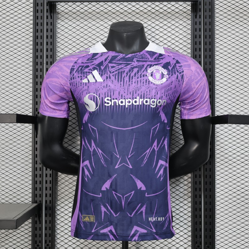 2025-26 Mens Manchester United  Purple Player version soccer Jersey