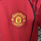 2025-26 Kids  Manchester United home soccer Jersey