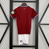 2025-26 Kids West Ham United Home soccer Jersey