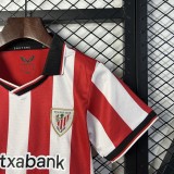 2025-26 Kids  Athletic Bilbao home soccer Jersey