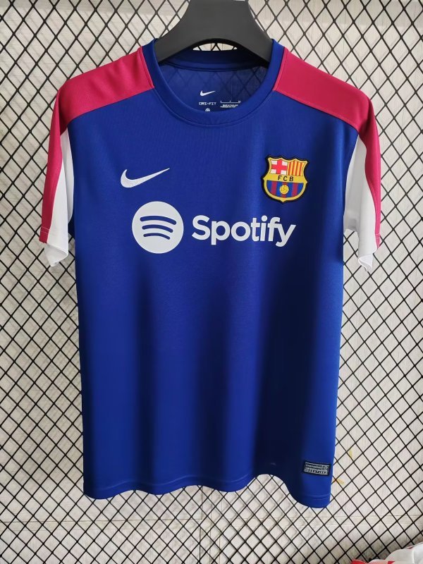 2025-26 Mens Barcelona Special Edition blue soccer Jersey