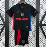 2025-26 Kids Barcelona away soccer jersey