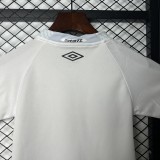 2025/26 KIDS  Santos home   white soccer jersey