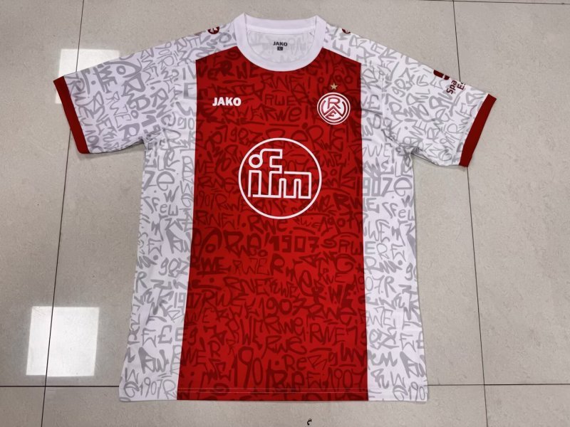 2025-26 Mens Rot Weiss Essen home red soccer jersey 
